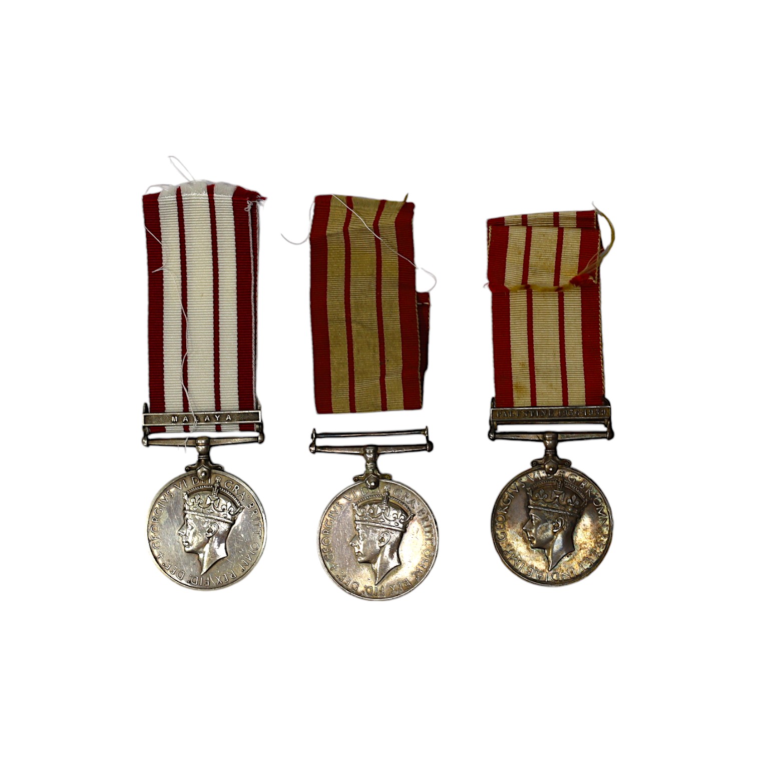 Three George VI Royal Navy General service medals awarded to